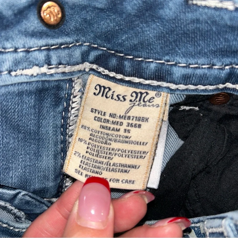 Miss Me Light Blue Flare Jeans - Picture 4 of 5